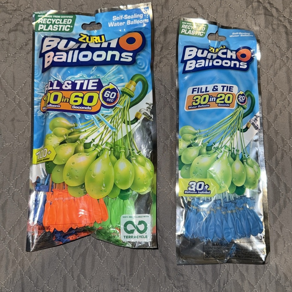 130 Zuru Bunch Self Sealing Water Balloons - Outdoor Summer Games